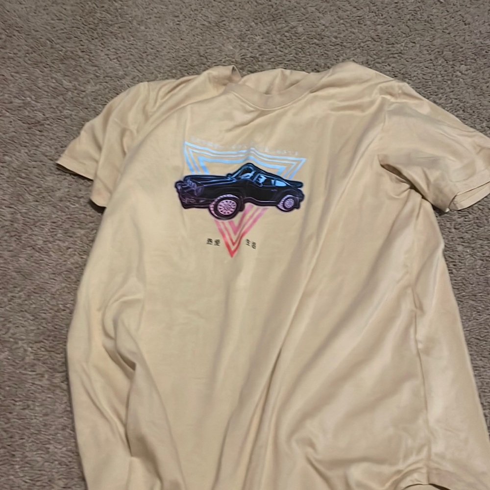 Tan shirt